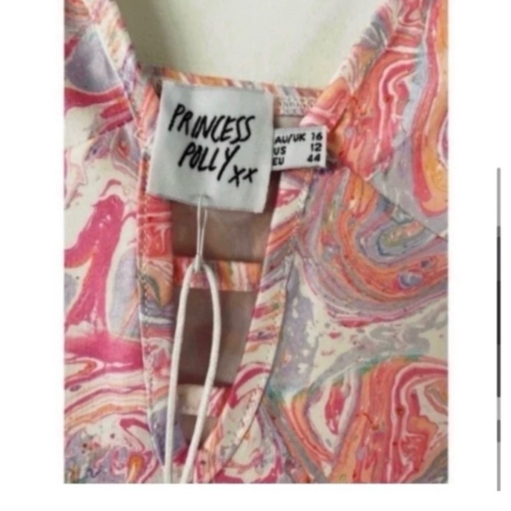 PRINCESS POLLY Pink Retro Dress - Picture 7 of 8